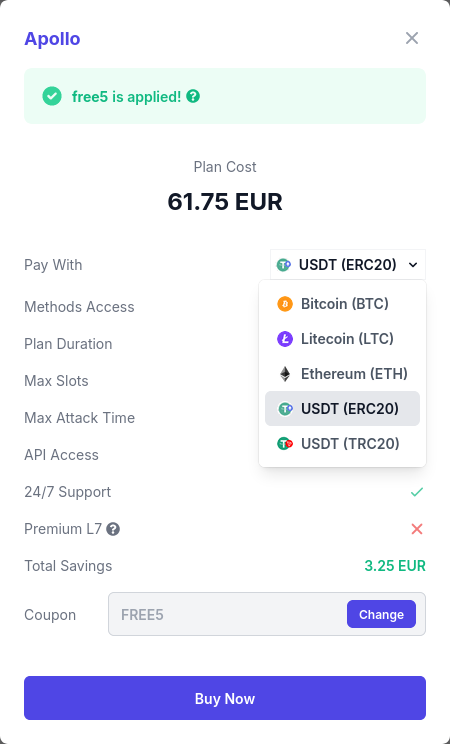Premium IP Stresser Plans